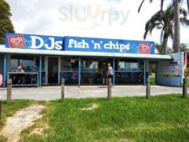 Dj's Fish 'N' Chips inside