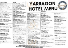 Yarragon menu