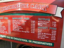 Lismore Pie Cart menu