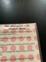 The Wayzgoose Diner menu