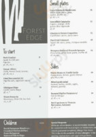 Forest Edge menu