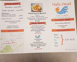 Halls Head Fish and Chips menu