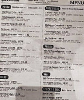 Paninaro Cafe menu
