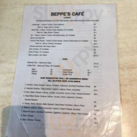Beppes Cafe menu