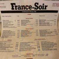 France-Soir menu