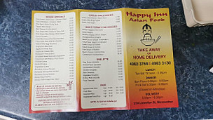 Happy Inn menu