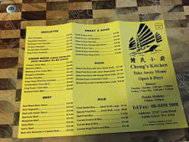 Chung's Kitchen menu
