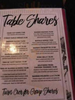 Ravens Lounge Chevron Island menu
