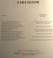 Firedoor menu
