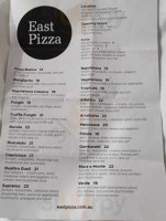 East Pizza menu
