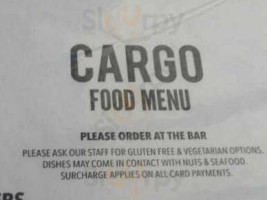 Cargo Lounge food