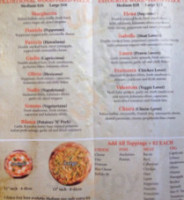 Bite Pizza menu