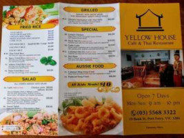 Yellow house menu