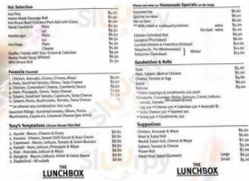 Lunchbox Wangaratta menu