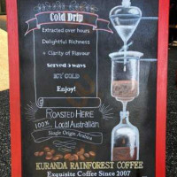 Kuranda Rainforest Coffee menu