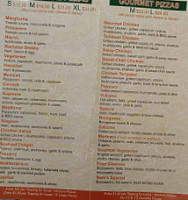 Midnight Pizza Cafe menu