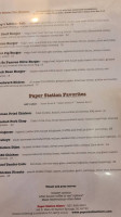 The Paper Station Bistro menu