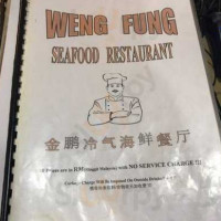 Weng Fung Seafood menu