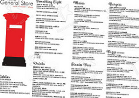 Finniss General Store Cafe menu