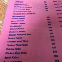 Moti Mahal menu