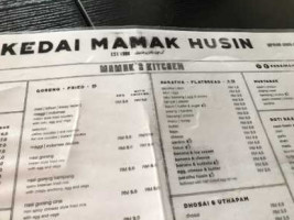 Kedai Mamak Husin menu