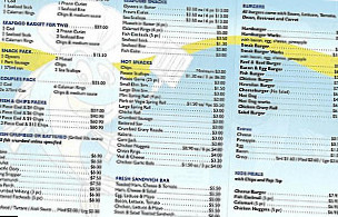 Fish And Chips Cafe menu