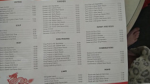 Fortune Chinese menu