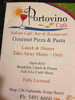 Portovino menu