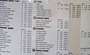 Hungry Jack's Burgers Wynnum Plaza menu