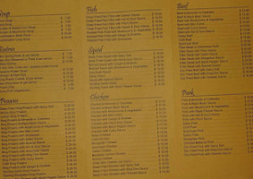 Terrey Hills Chinese menu