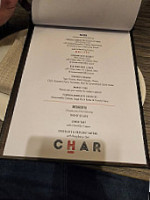 Char Steak And Seafood menu