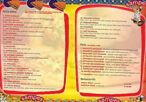 Sampes Pizza menu