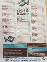 Crestbrook Fish Burger menu