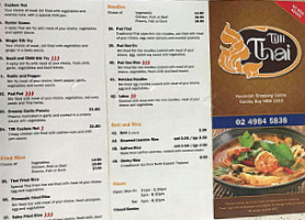 Tilli Thai By Sanook menu