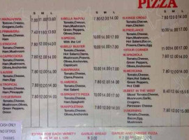 Best In The West Pizza menu
