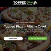 Topped Pizza food