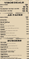 Springvale Charcoal Grill House menu