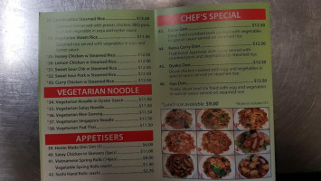 Arena Noodles menu
