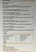 Hangar Cafe Altona menu