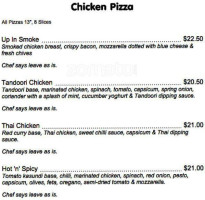 POSH Pizza Bicton menu