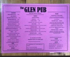 Glengarry Pub menu