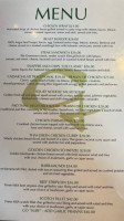 Grosvenor Hotel menu