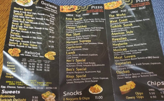 Merriwa Pizza And Kebab House menu