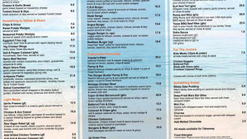 Miami Tavern menu