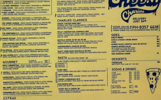 Cheesy Charlies Daw Park menu