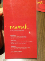 Mamak menu
