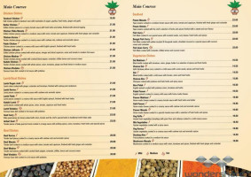 Bombay Hut menu