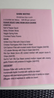 Shire Bistro menu