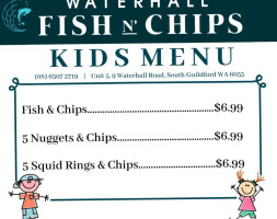 Waterhall Fish N' Chips menu