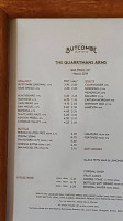 The Quarrymans Arms menu